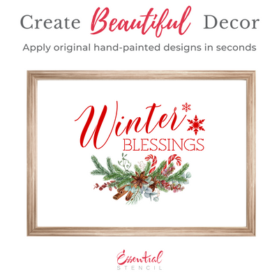 Candy Cane Wreath Rub-on Transfers - 10x12" Sheets (Club Exclusive)