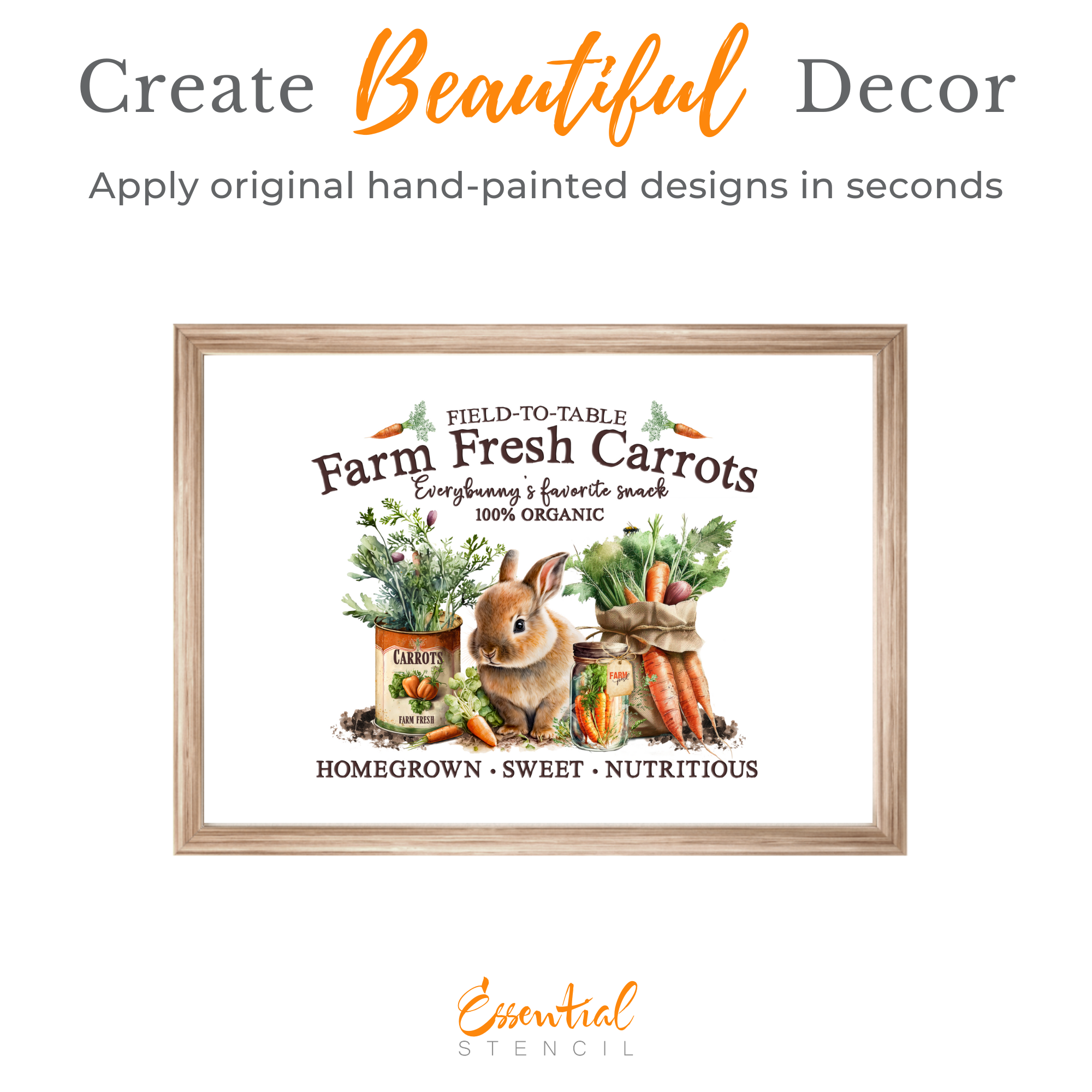 Farmer Bunny Rub-on Transfers - 10x12" Sheets (Club Exclusive)