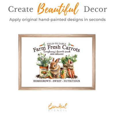 Farmer Bunny Rub-on Transfers - 10x12" Sheets (Club Exclusive)