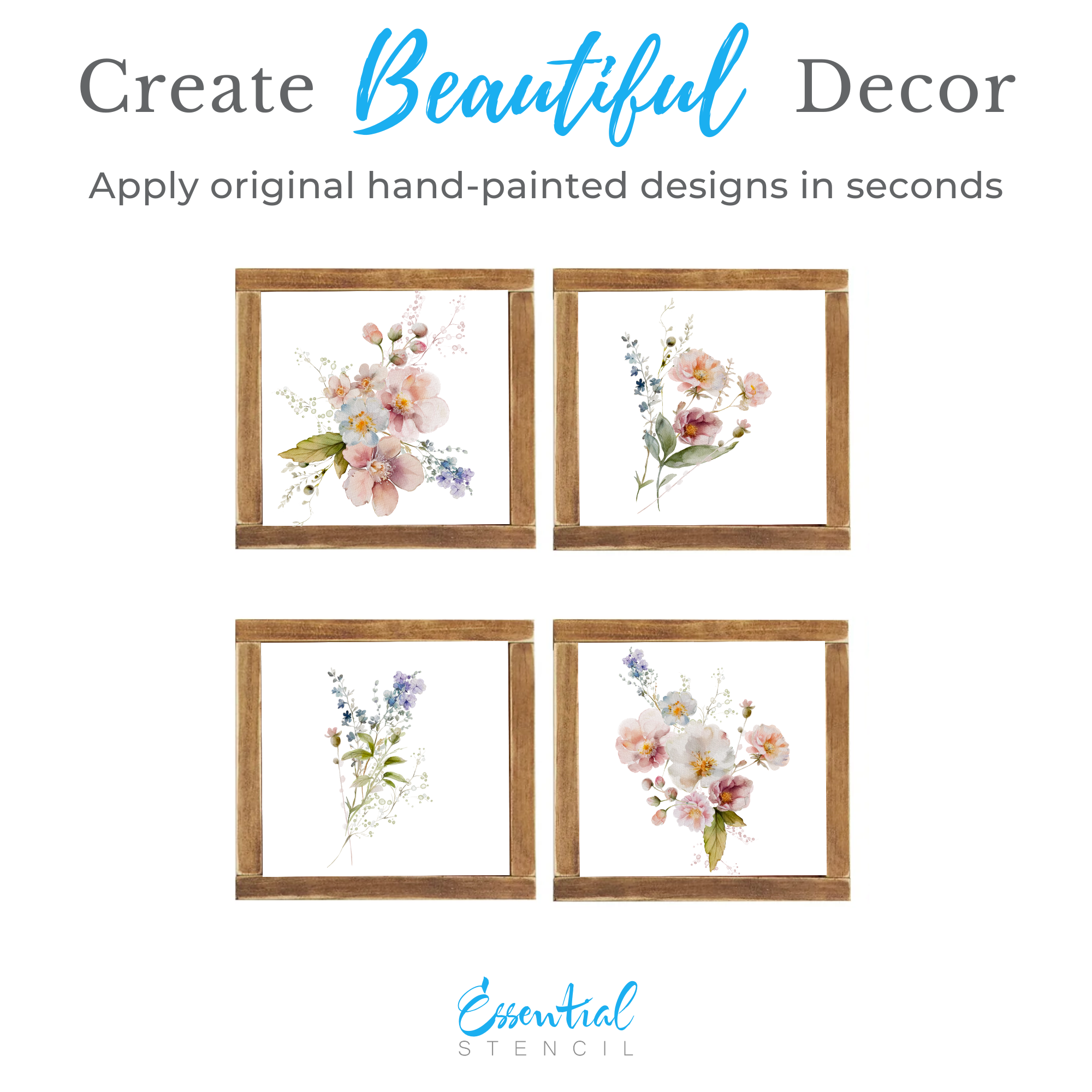 Wild Florals Rub-on Transfers - 10x12" Sheets (Club Exclusive)