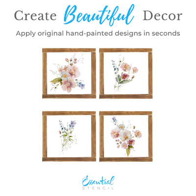 Wild Florals Rub-on Transfers - 10x12" Sheets (Club Exclusive)