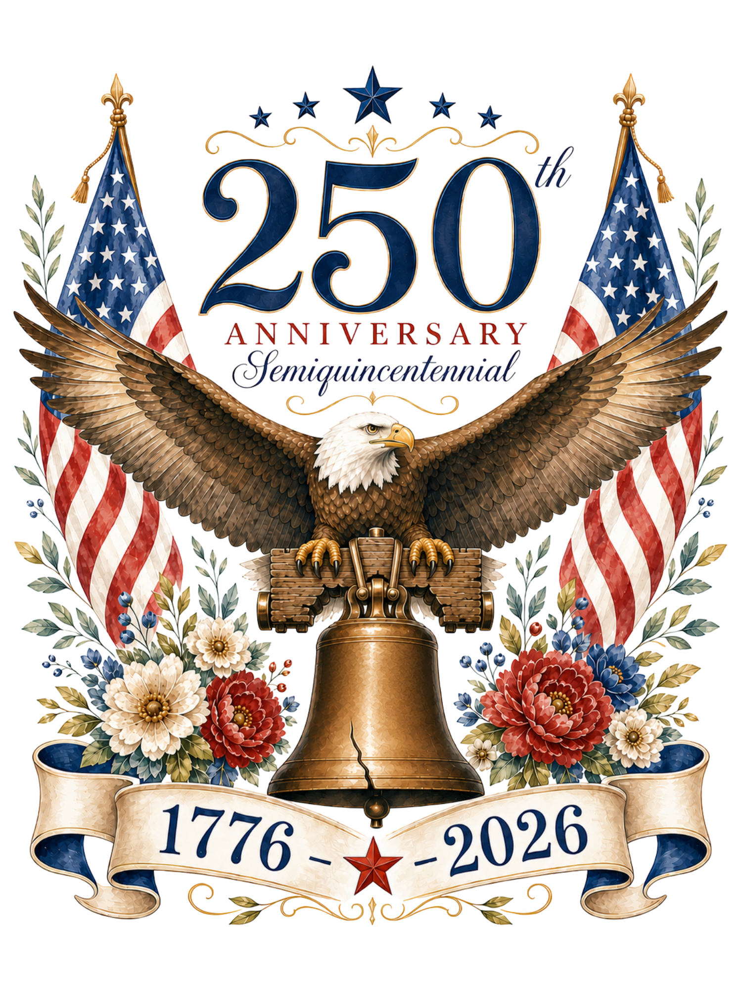 America's Semiquincentennial Transfer Set