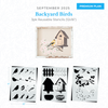 September 2025: Backyard Birds 12"x16" 3pk