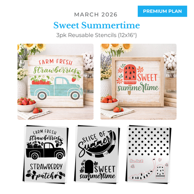 March 2026: Sweet Summertime 12"x16" 3pk