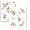 Wild Florals Rub-on Transfers - 10x12" Sheets (Club Exclusive)