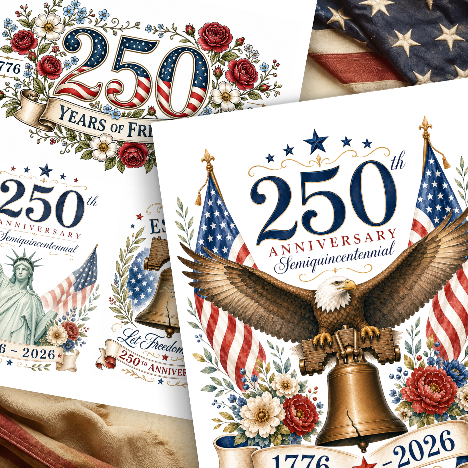 America's Semiquincentennial Transfer Set