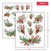 Candy Cane Wreath Rub-on Transfers - 10x12" Sheets (Club Exclusive)