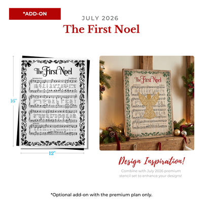 July 2026 First Noel Hymn - Add on 12x16"