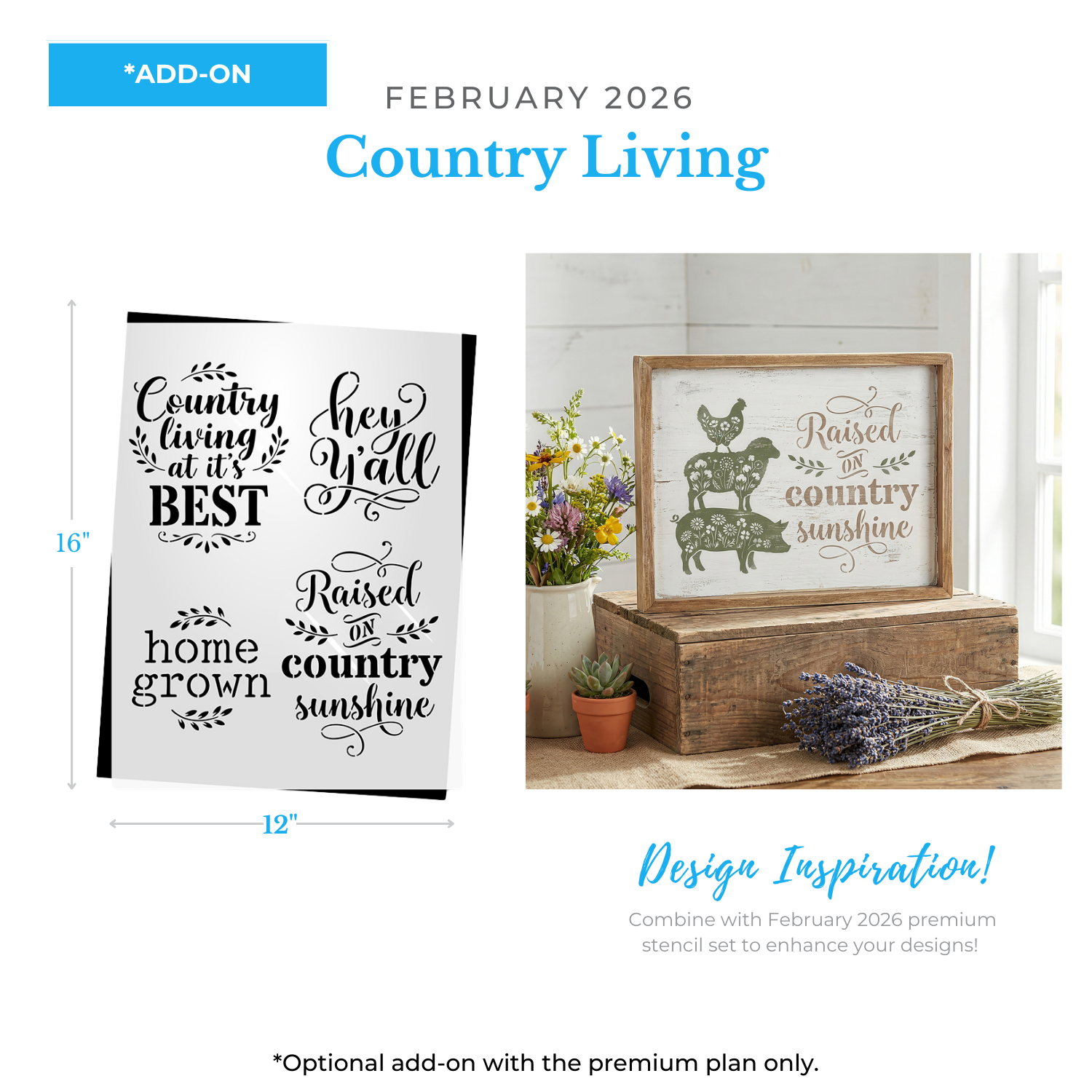 February 2026 Country Living Add on 12x16"