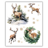 PRE-ORDER: Winter Deer Rub-on Transfers - 10x12" Sheets (Club Exclusive)