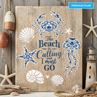 April 2026: Coastal Chinoiserie 12"x16" 3pk