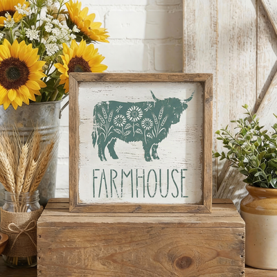 February 2026: Floral Barnyard Animals 12"x16" 3pk