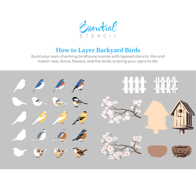 September 2025: Backyard Birds 12"x16" 3pk