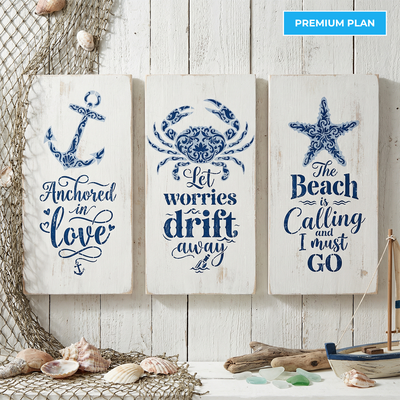April 2026: Coastal Chinoiserie 12"x16" 3pk