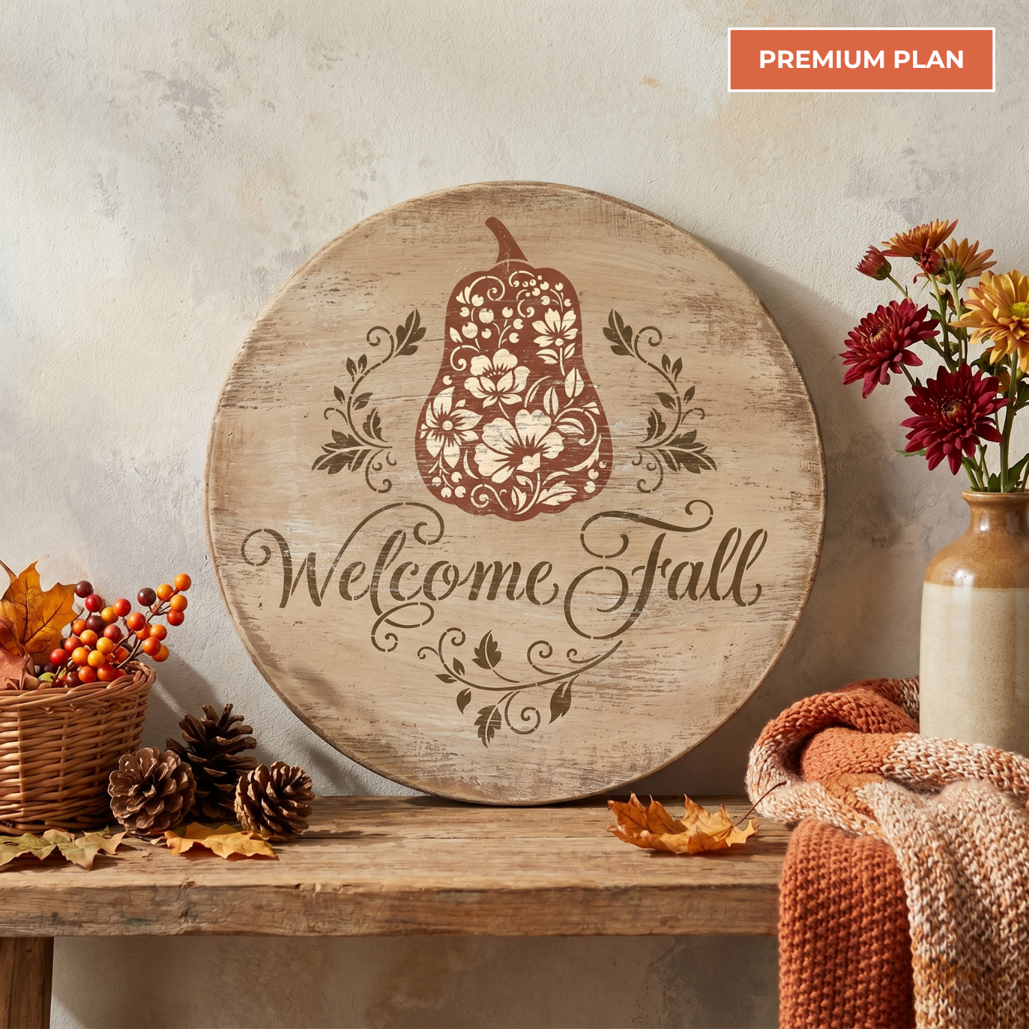 August 2026: Pumpkin Harvest Overlay 12"x16" 3pk