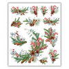 PRE-ORDER: Candy Cane Wreath Rub-on Transfers - 10x12" Sheets (Club Exclusive)