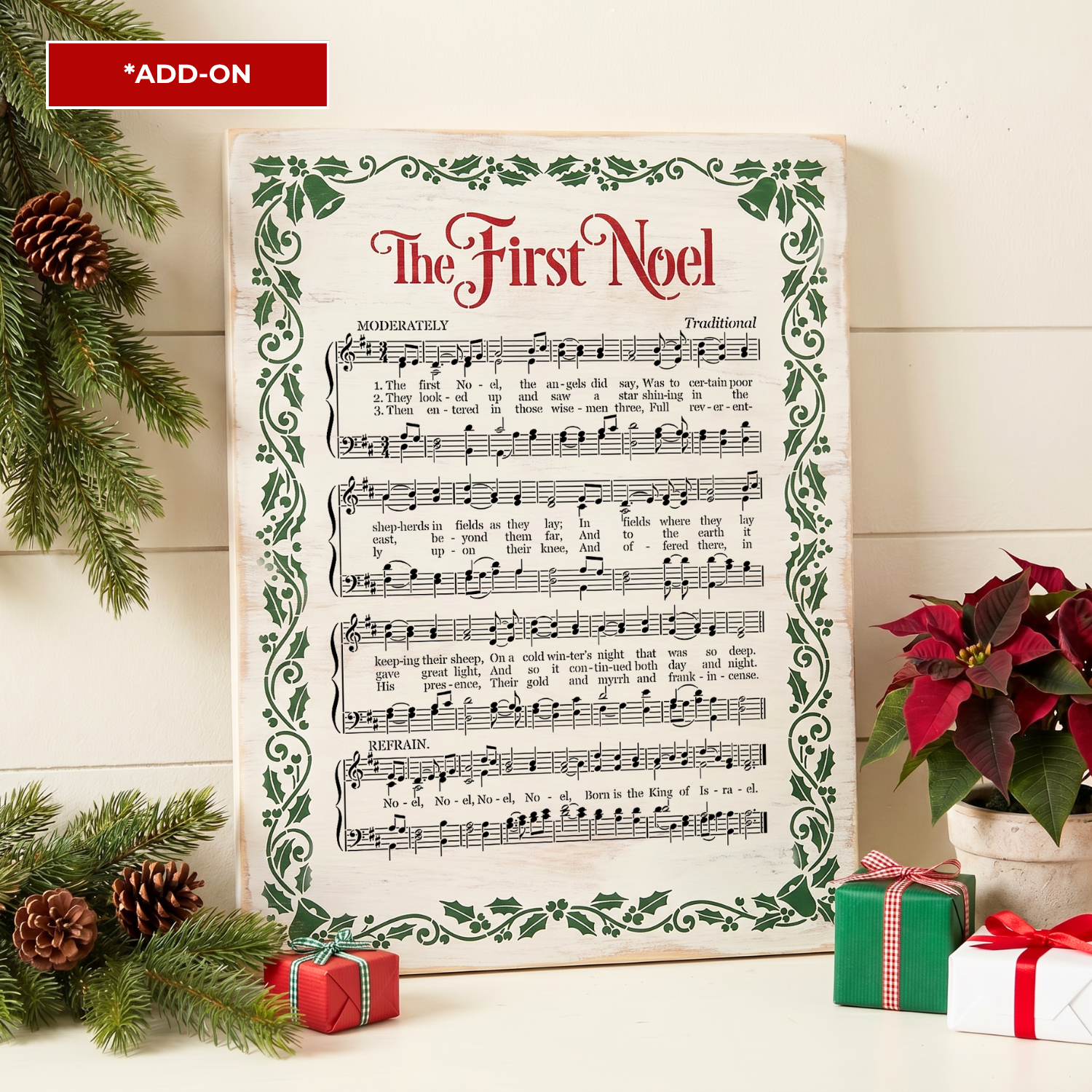 July 2026 First Noel Hymn - Add on 12x16"