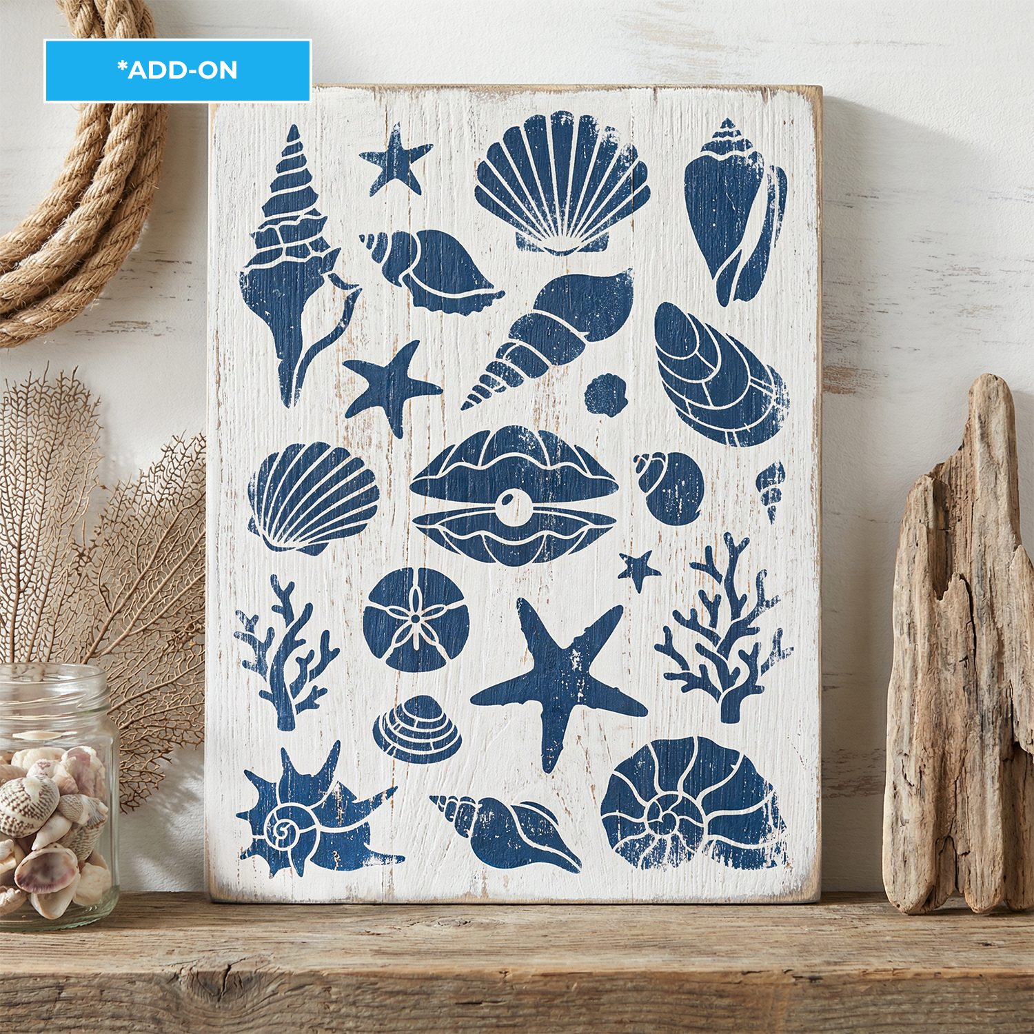 April 2026 Seaside Seashells Add on 12x16"