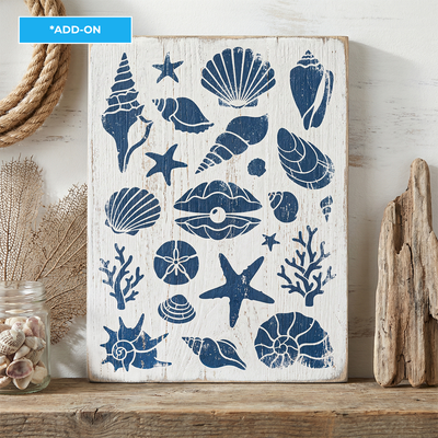 April 2026 Seaside Seashells Add on 12x16"