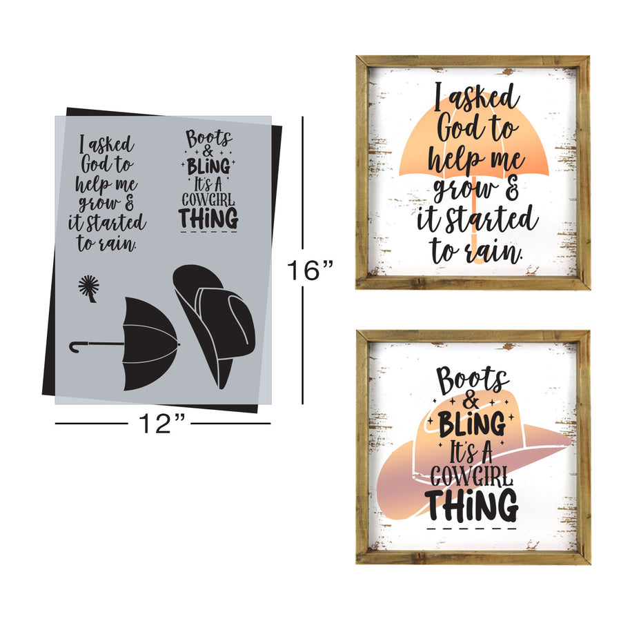 SOTMC - April 2023: Boots & Bling Stencil (add-on)