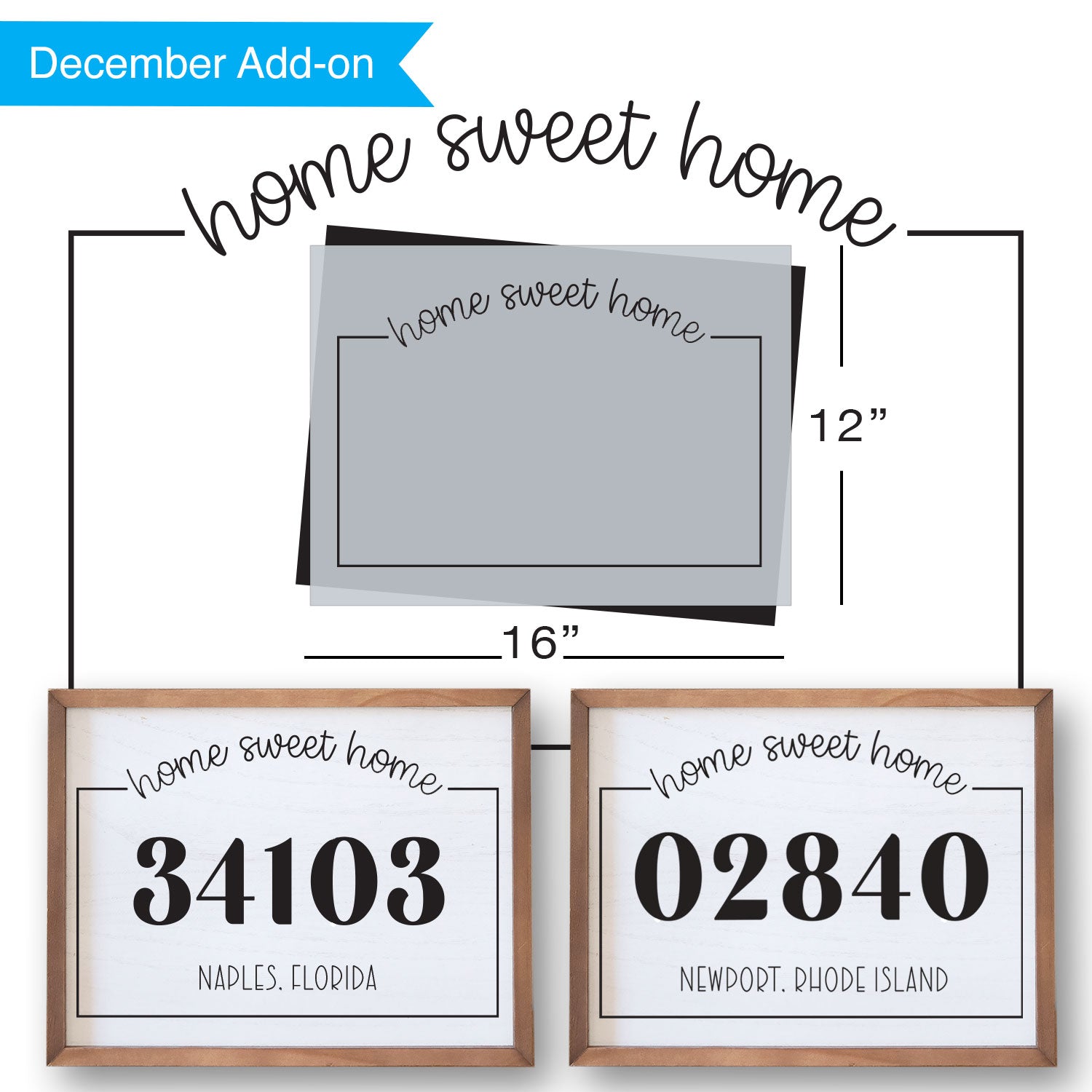 SOTMC - December 2022: Home Sweet Home Frame Stencil (add-on)