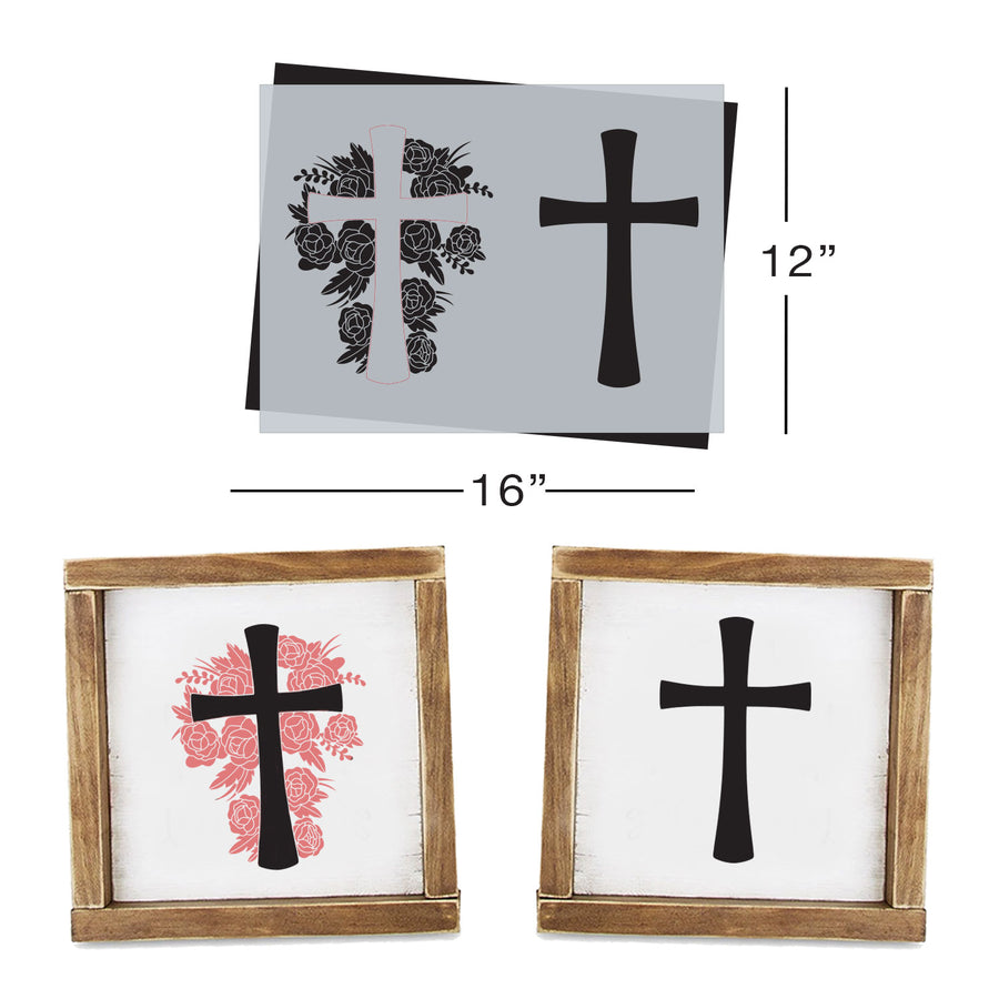 SOTMC -  April 2024: Floral Cross 12"x16" (add-on)