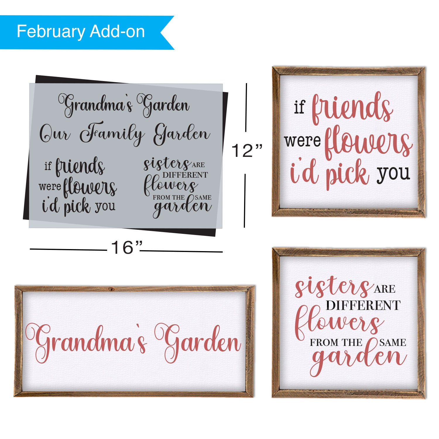 SOTMC - February 2023: Garden Quotes Stencil (add-on)