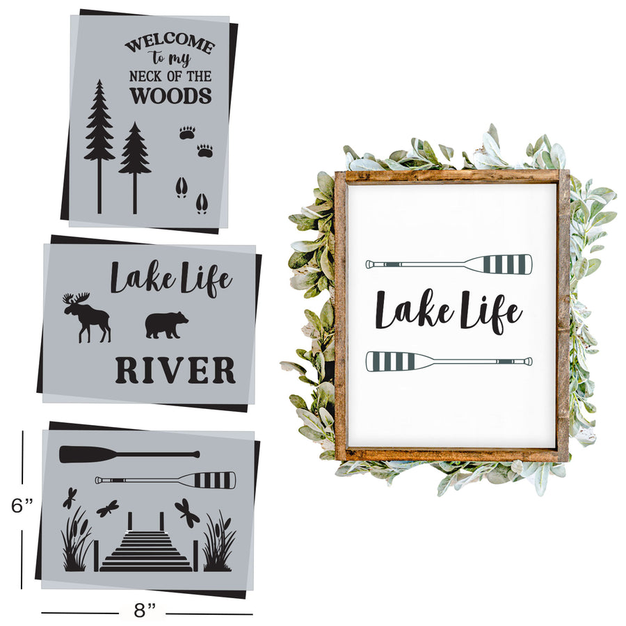June Basic 2025: Lakeside Summer 6"x8" (3pk)