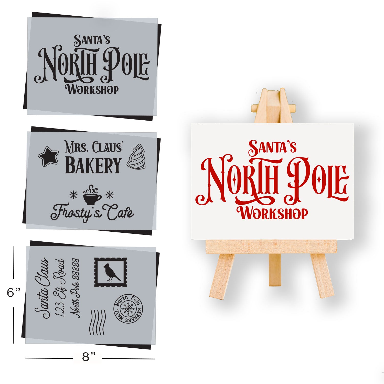 July Basic 2025: North Pole Village 6"x8"