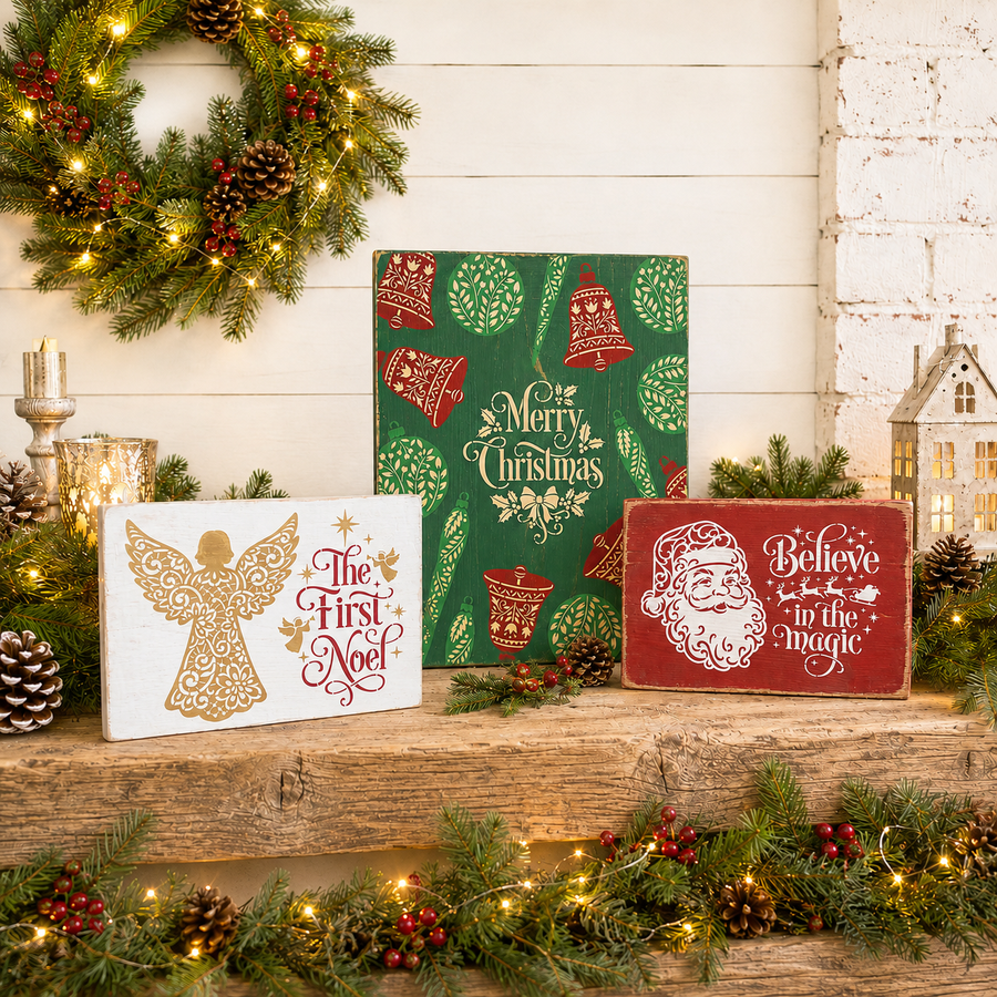 July 2026: A Merry Christmas 12"x16" 3pk