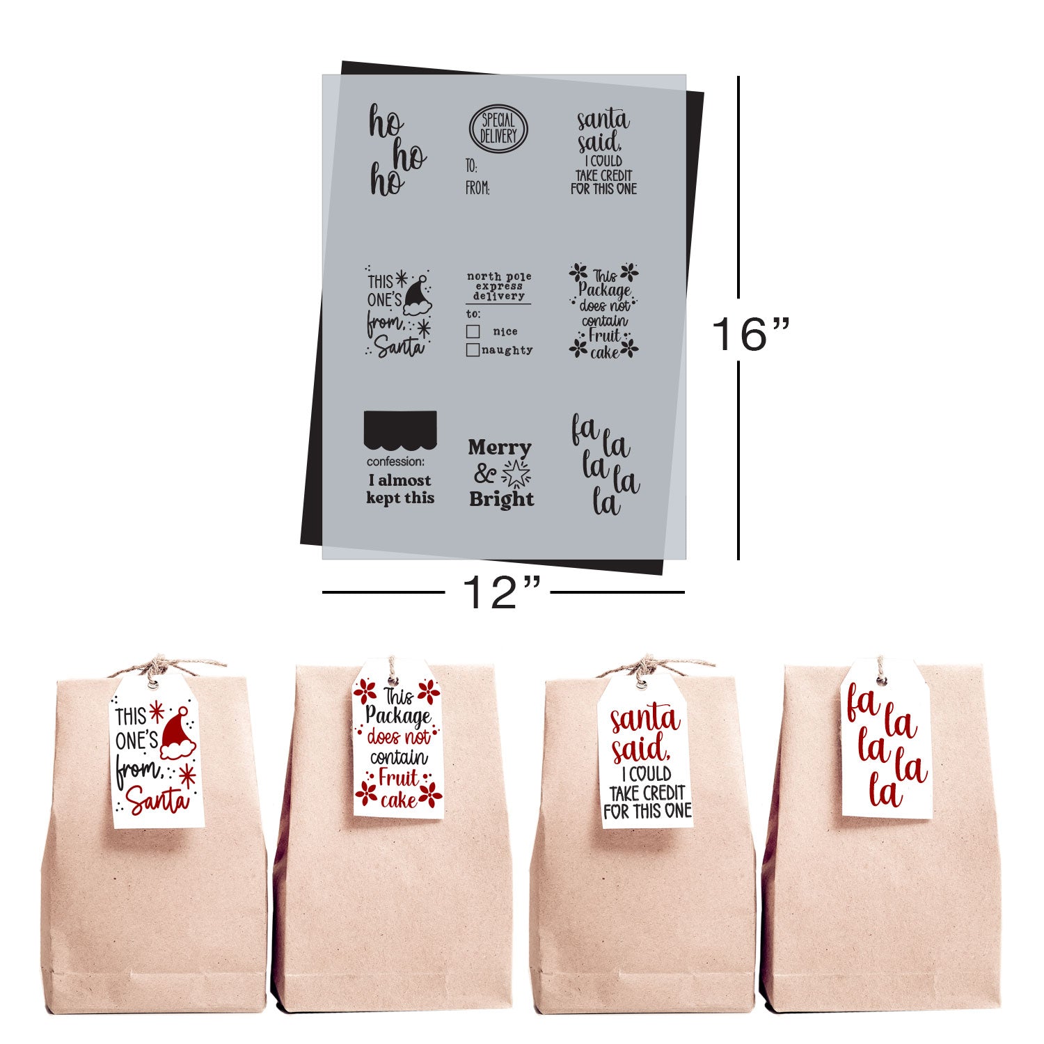 Holiday Gift Tag Stencil (Club Exclusive)