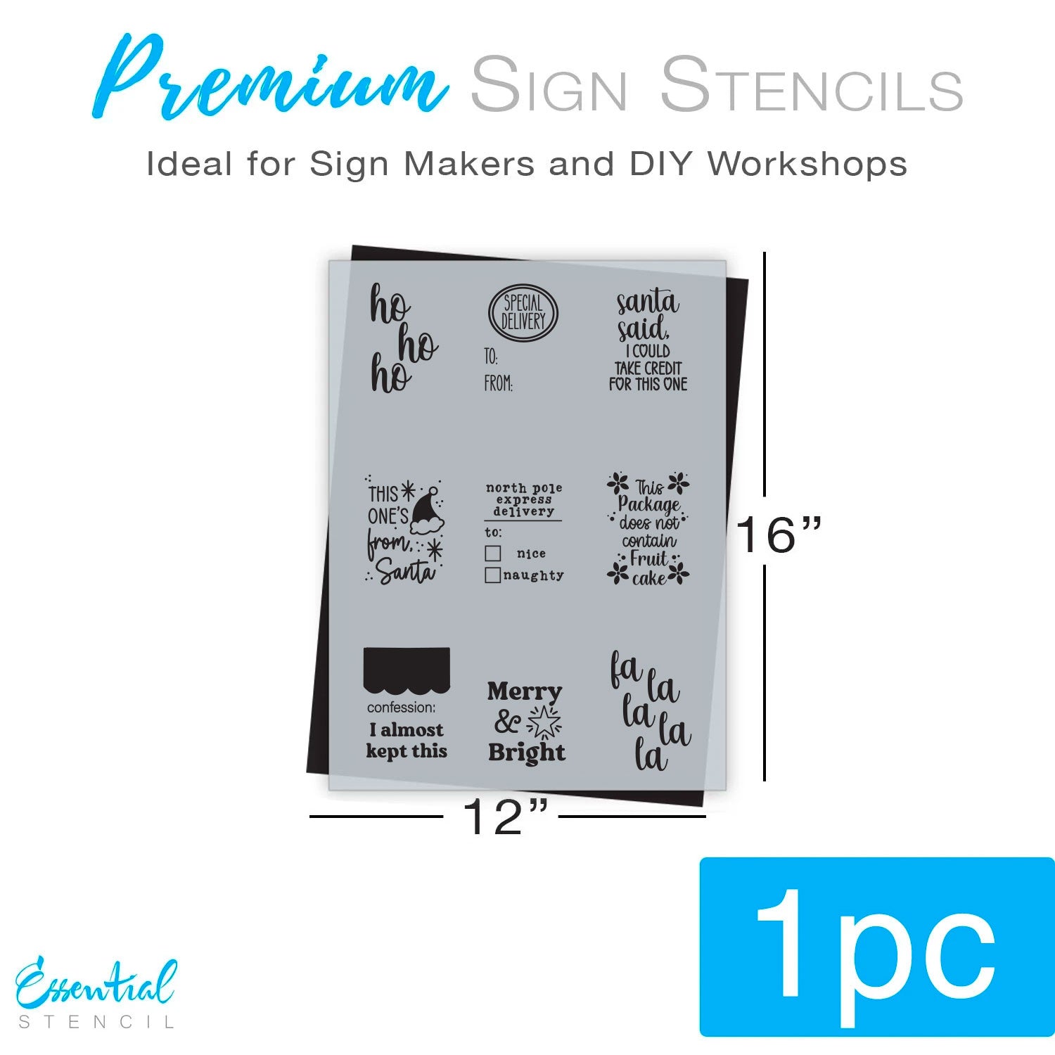 Holiday Gift Tag Stencil (Club Exclusive)