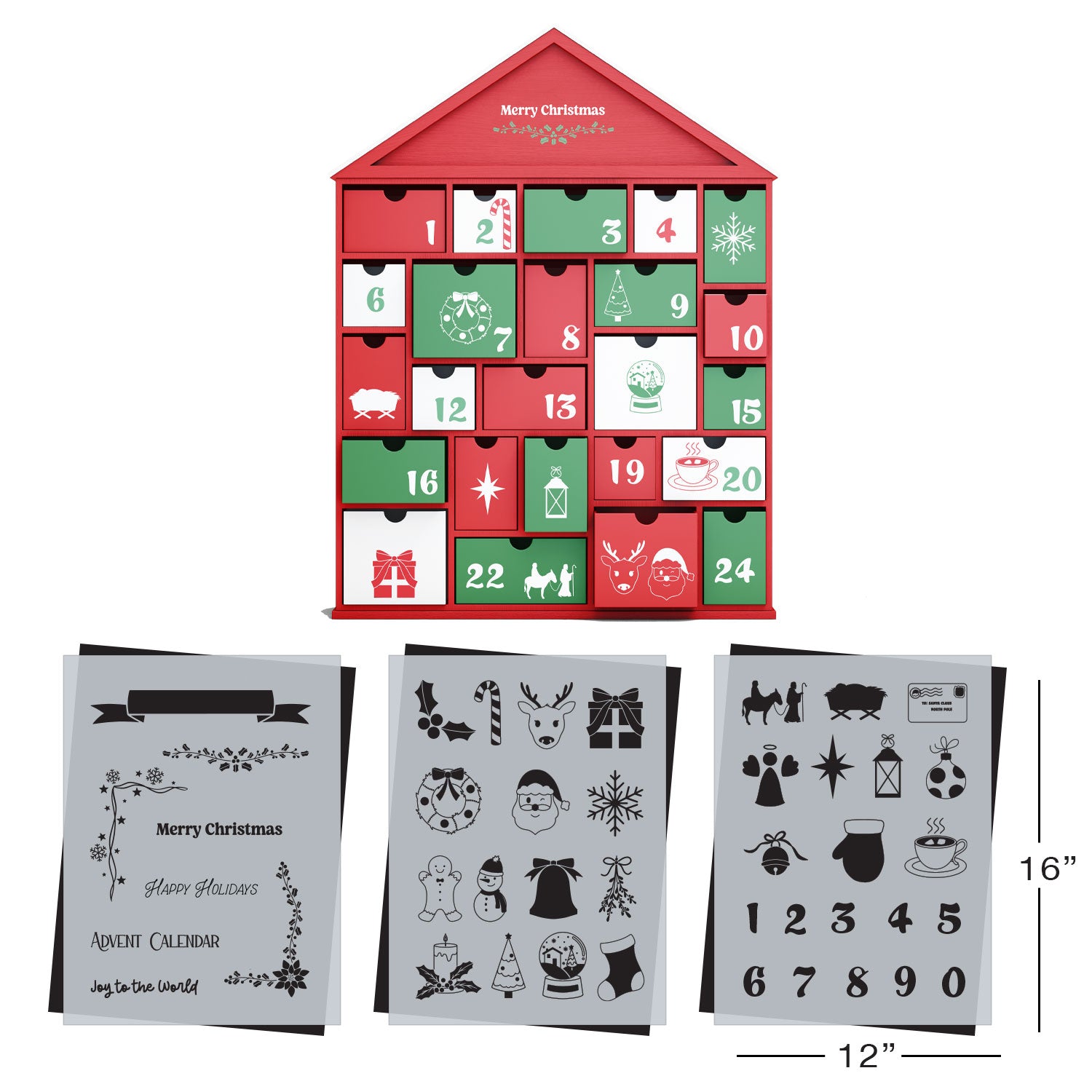 SOTMC - September 2024: Sharon Hankins Collab stencil set, 12"x16" (3 pack)