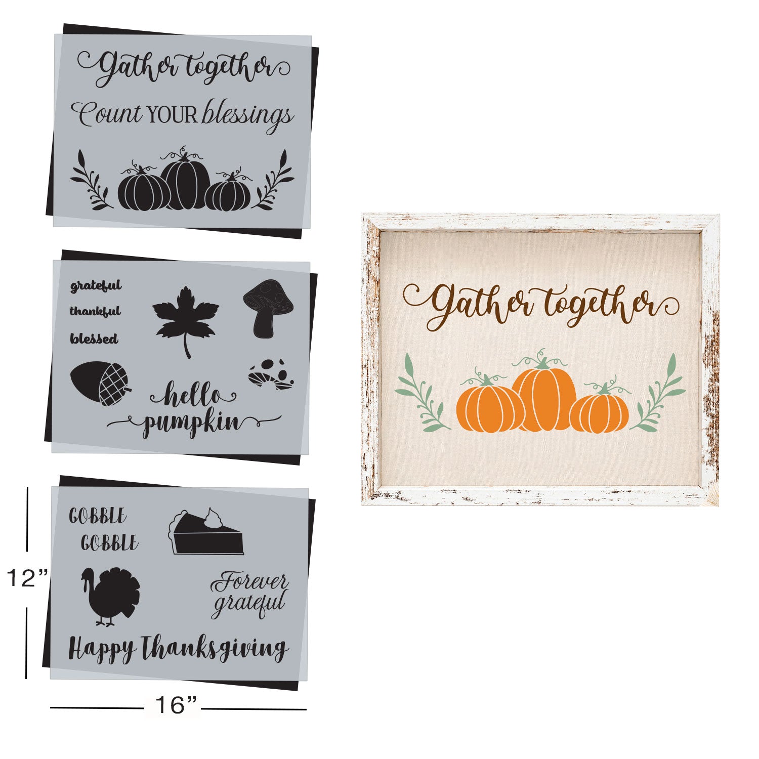 August 2025: All Things Fall 12"x16" 3pk
