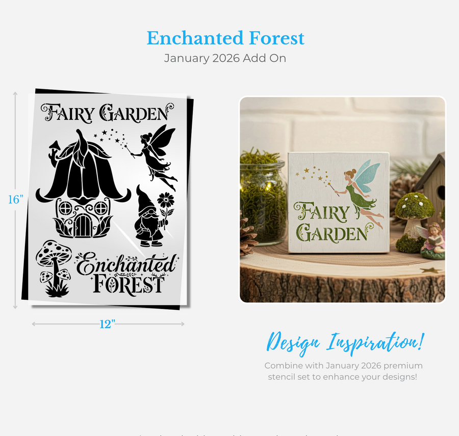 January 2026 Enchanted Forest Add on 12x16"