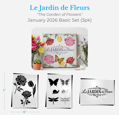 January Basic 2026: Le Jardin de Fleurs 6"x8"