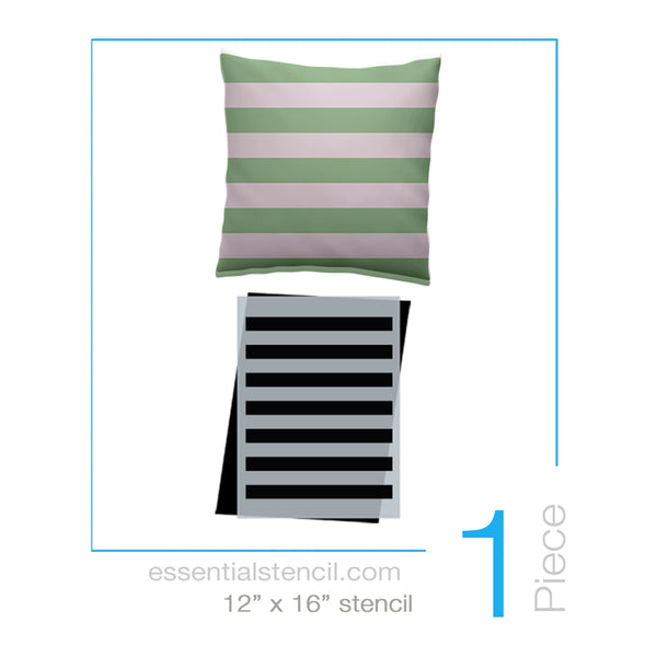 Large Stripe Stencil Pattern (Club Exclusive) - Stencil of the Month Club