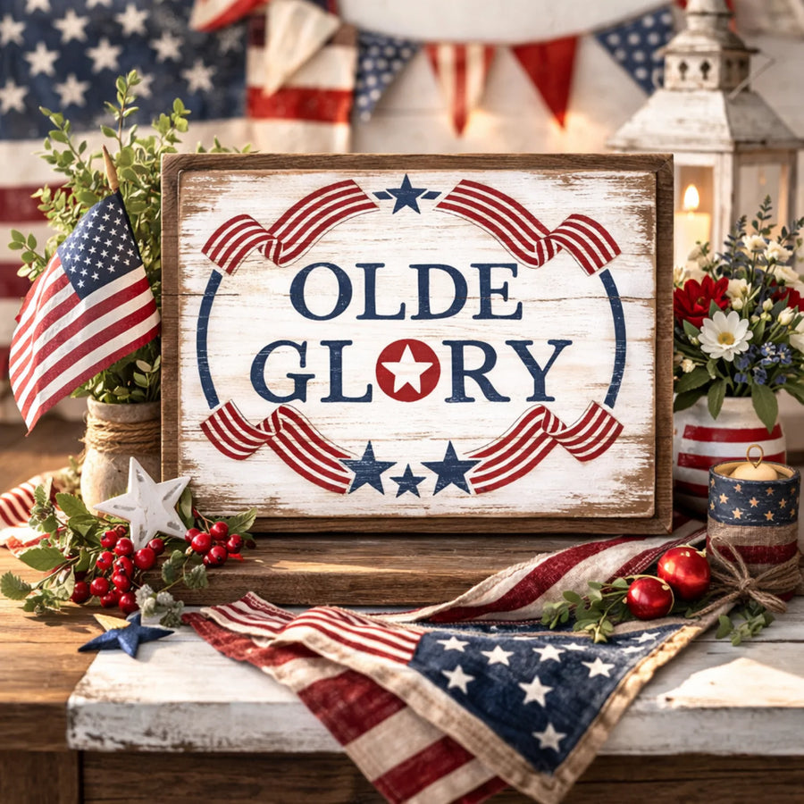 May 2026: Olde Glory 12"x16" 3pk
