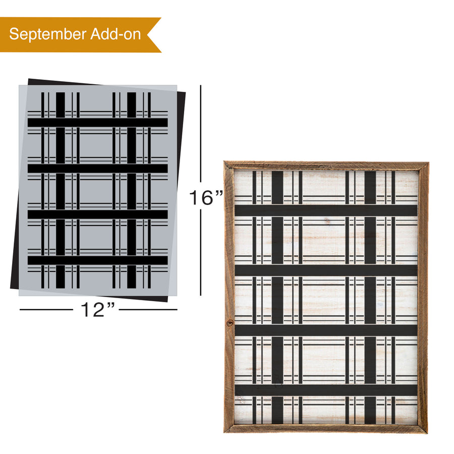 SOTMC - September 2021: Plaid Pattern Stencil (add-on)