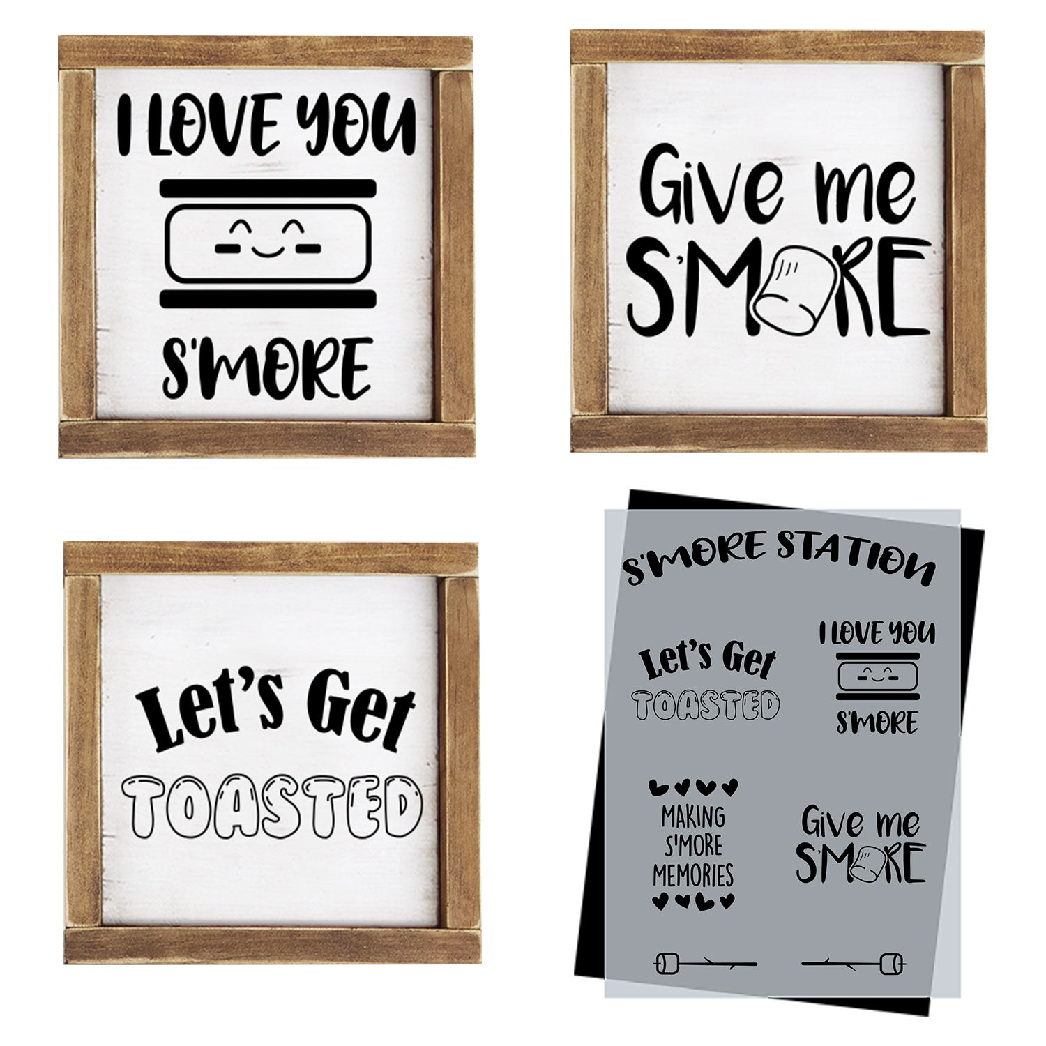 S'more Phrases Stencil (Club Exclusive)