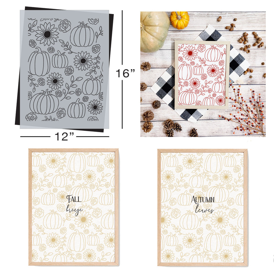 SOTMC - September 2022: Sunflower & Pumpkin Pattern Stencil (add-on)