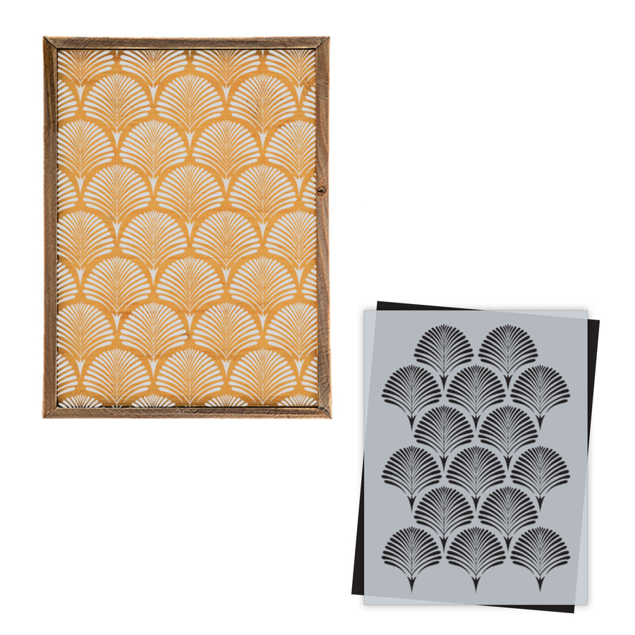 Art Deco Palm Pattern Stencil (Club Exclusive)