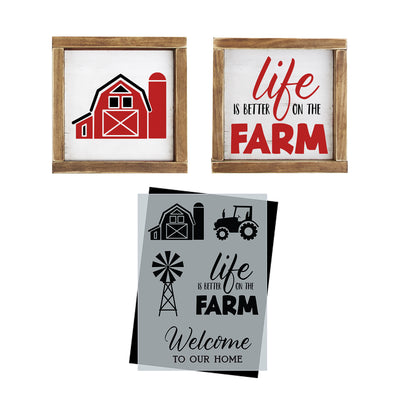 Life is Better on the Farm Stencil (Club Exclusive)
