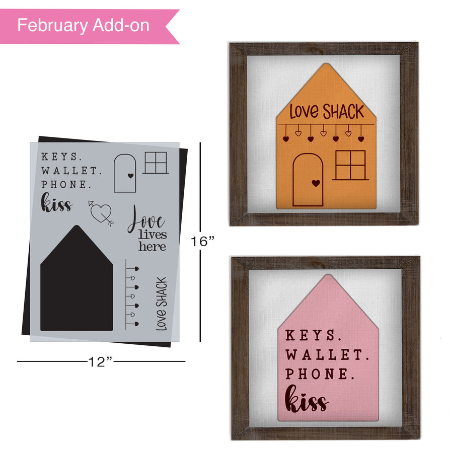 SOTMC - February 2022: Love Shack Stencil (add-on)