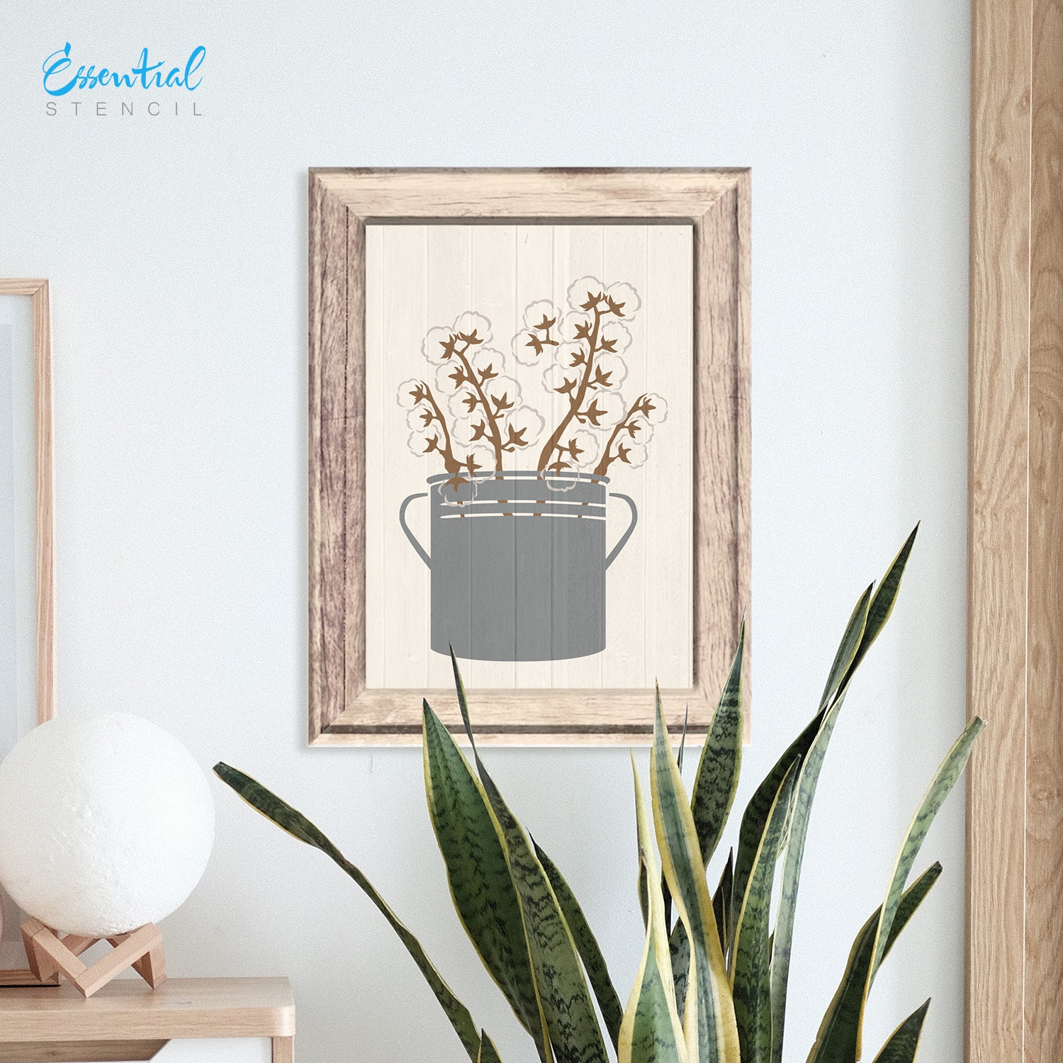 SOTMC - May 2020: Decor Vase, bucket, lavender and cotton stems Stencil Set by Sarah Brackenridge