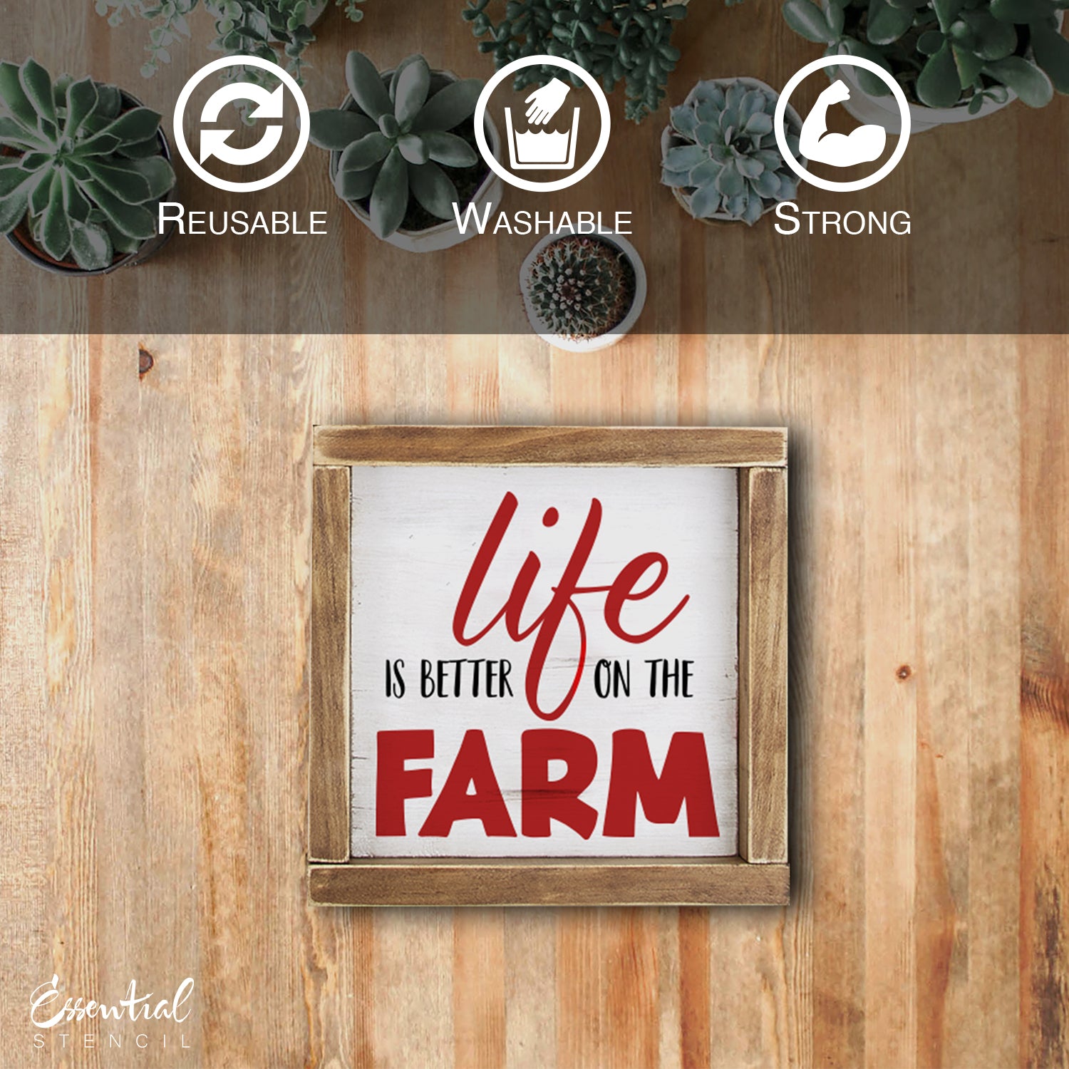 Life is Better on the Farm Stencil (Club Exclusive)