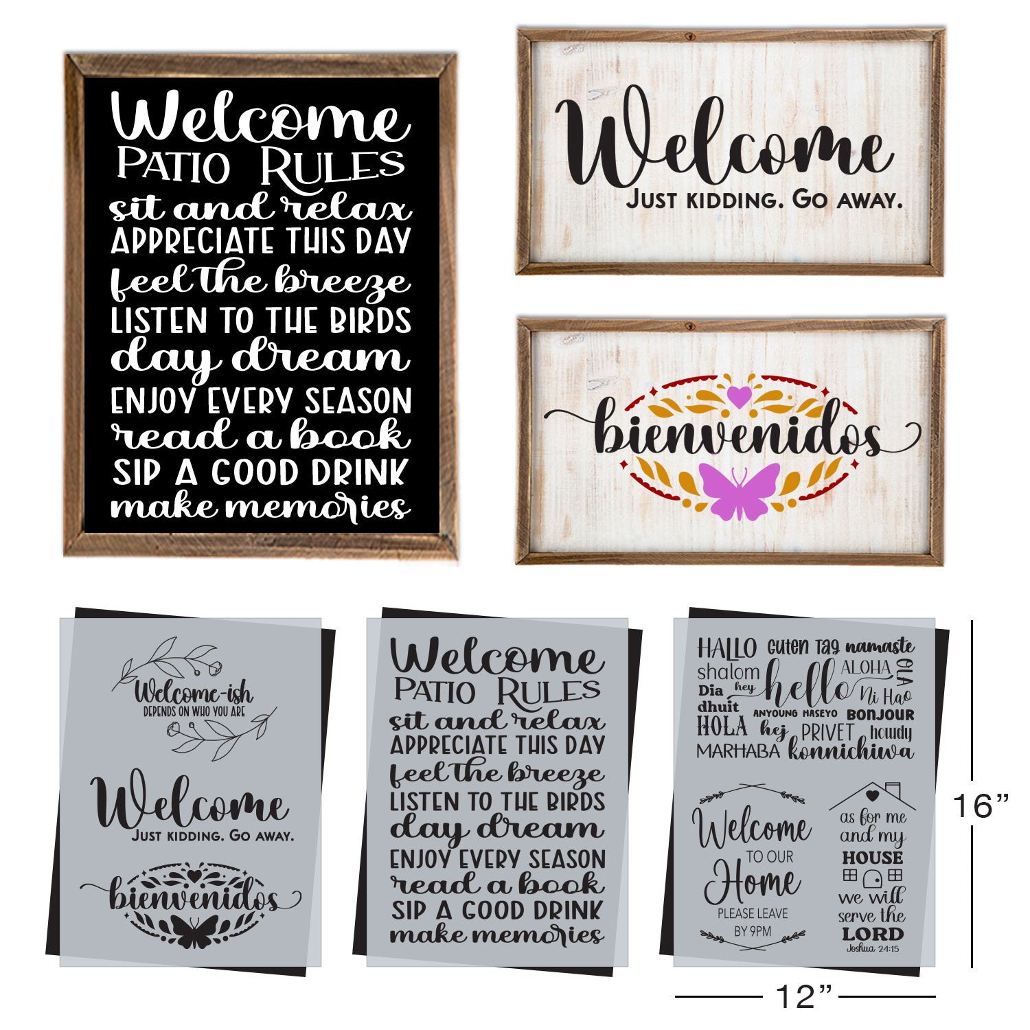 SOTMC - August 2022: Welcome-ish Stencil Set