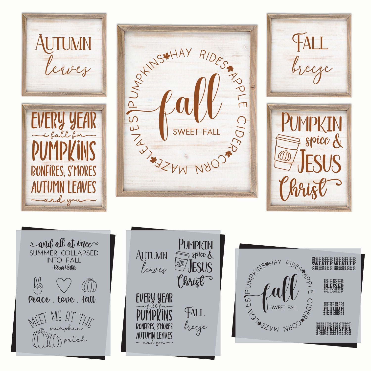 SOTMC - September 2022: Fall Sweet Fall Stencil Set