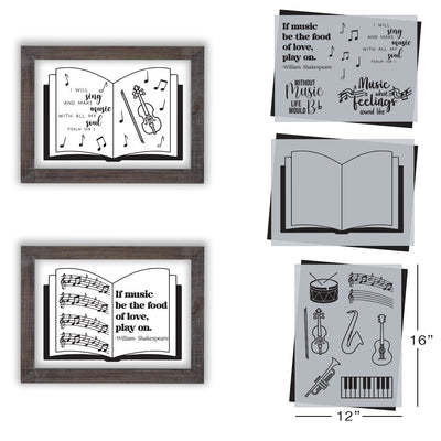 SOTMC - May 2022: Musical Melodies Stencil Set by Sharon Hankins