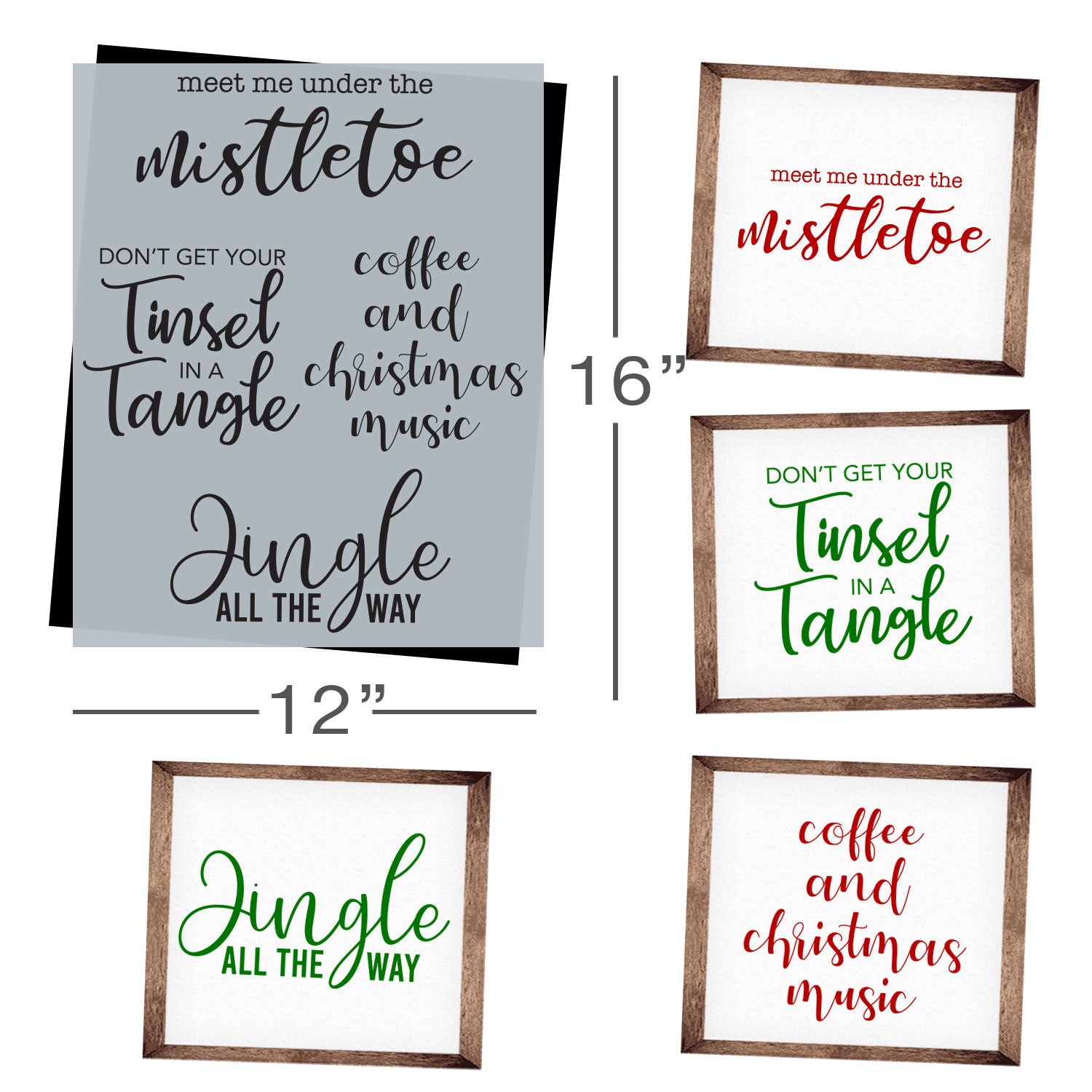 SOTMC - November 2019: Holiday Phrases Stencil (add-on)